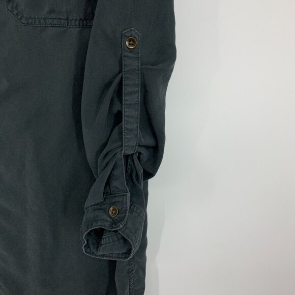 Universal Thread Dress Gray Button Down Long Sleeve Lyocell - Picture 10 of 10